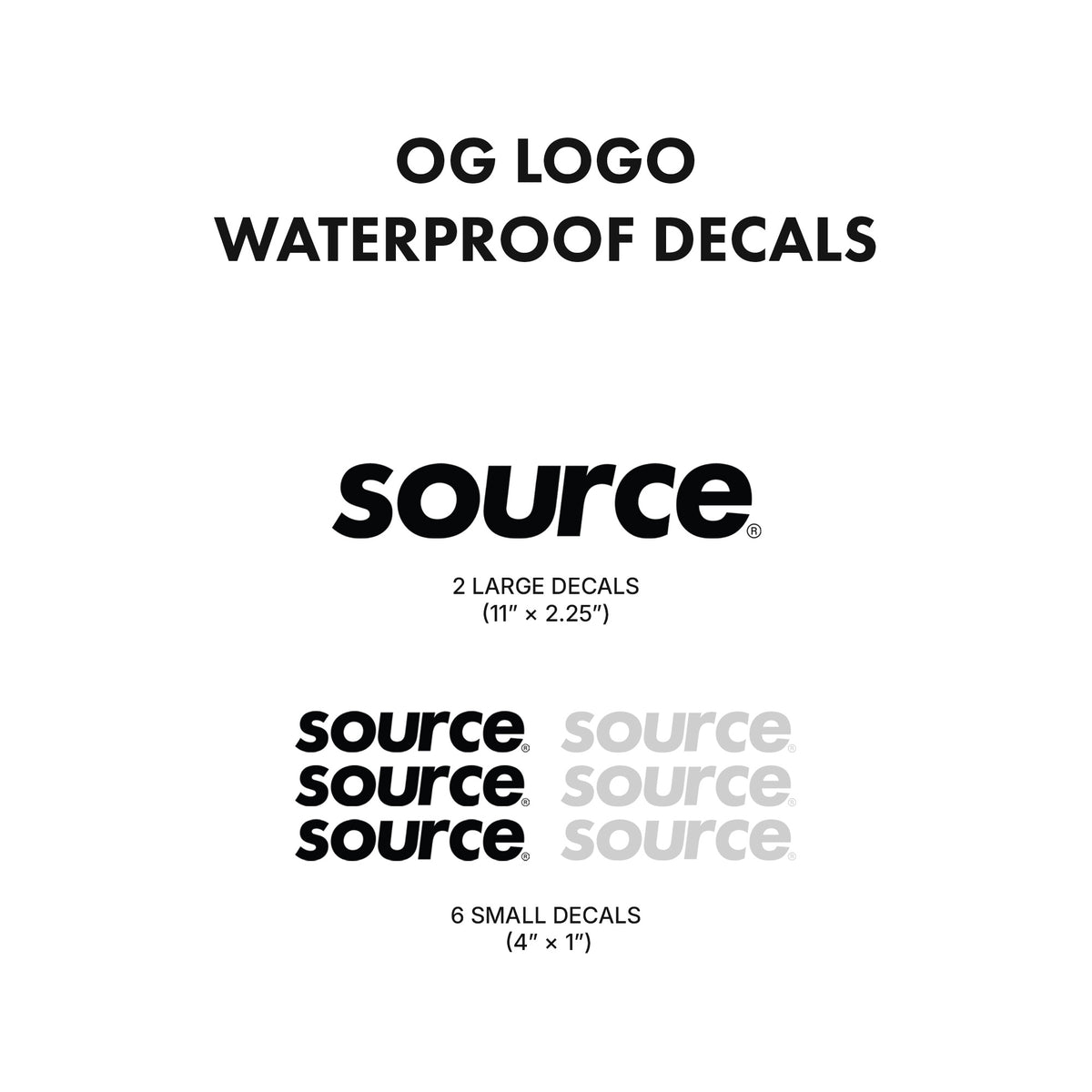 OG Logo Standard Pack - Eco Bag + 8 Waterproof Decals