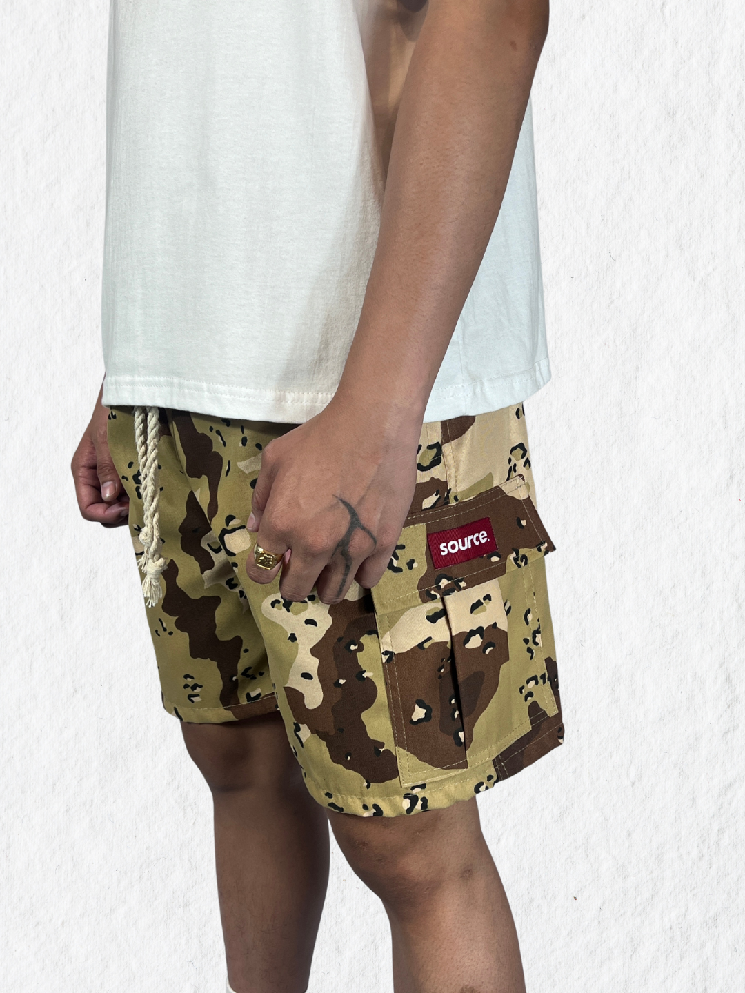 4-Pockets Cargo Shorts - Desert Camo