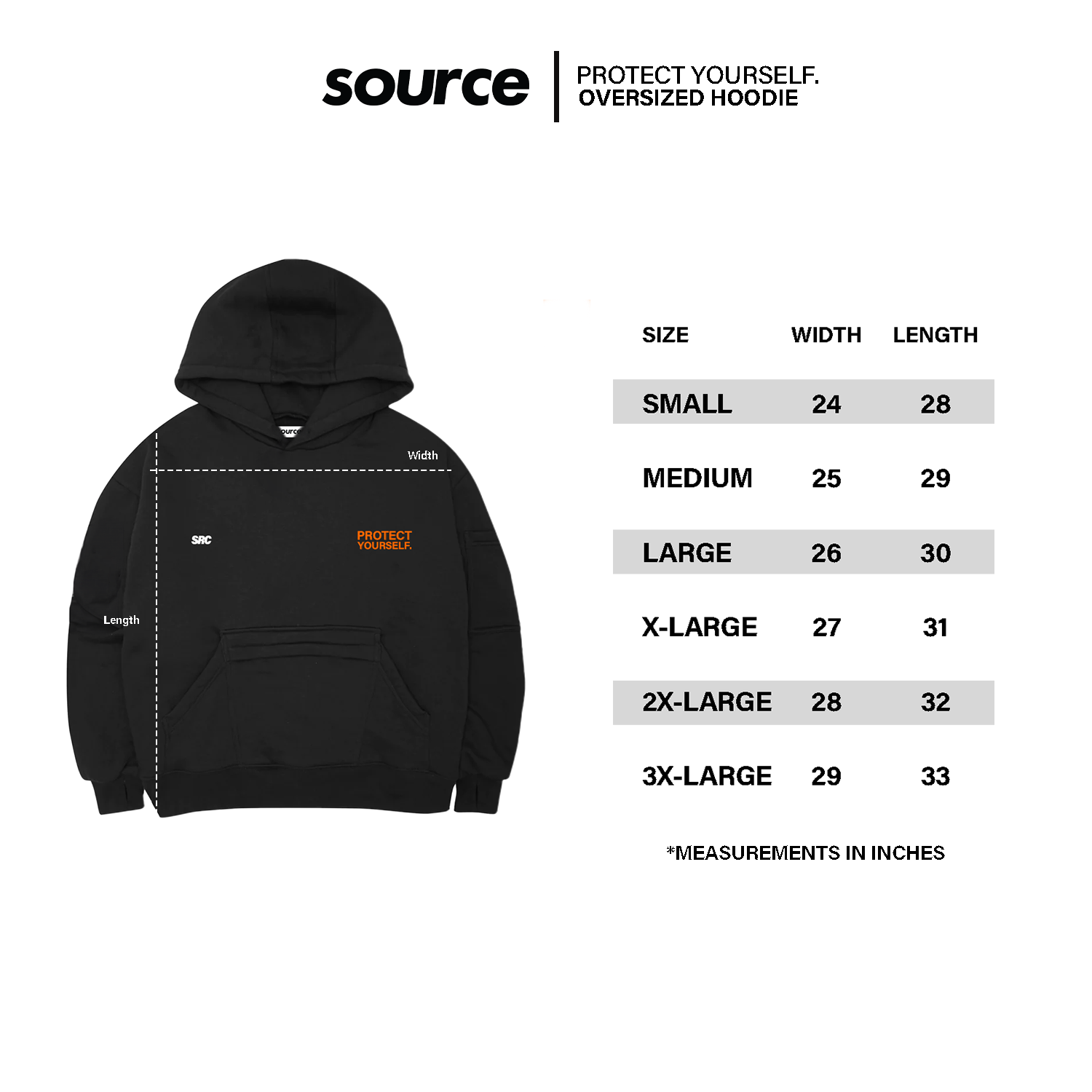 Protect Yourself Oversized Hoodie