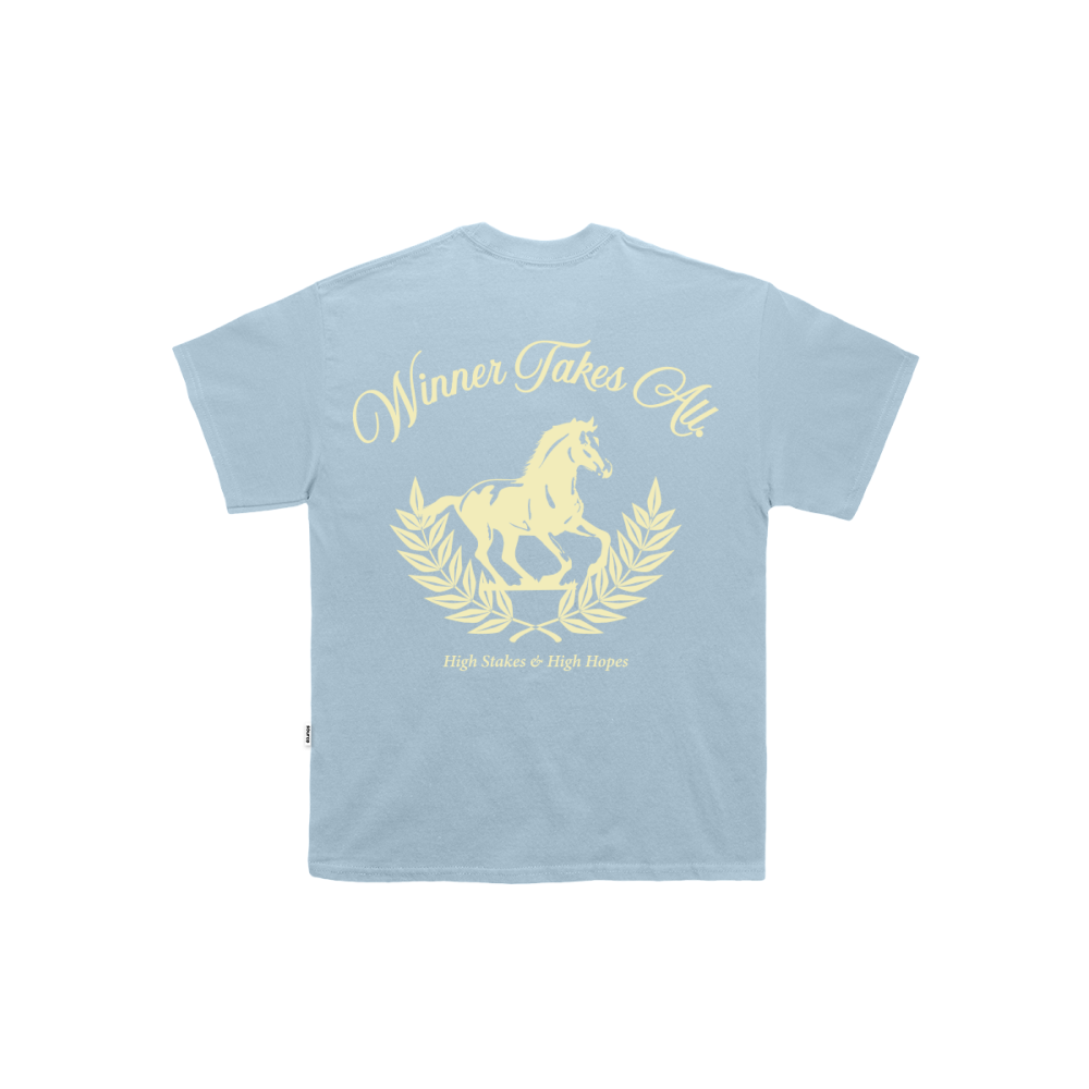 Winner Takes All Oversized Tee - Cloud