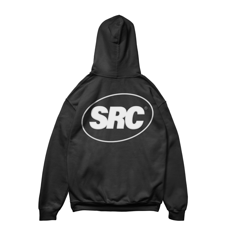 OG Logo Worldwide Pullover Hoodie - White in Black