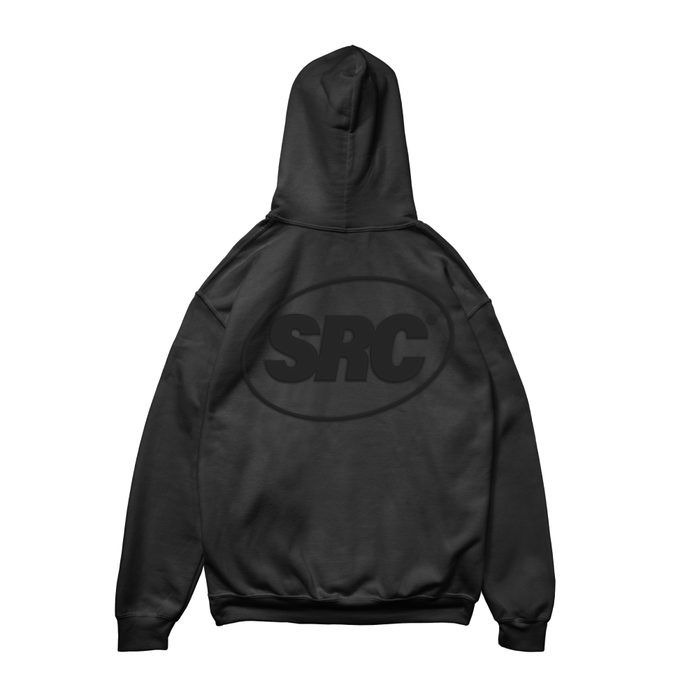 OG Logo Worldwide Pullover Hoodie - Black in Black