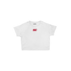 OG Logo Women's Cropped Top - Red in White