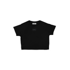 OG Logo Women's Cropped Top - Black in Black