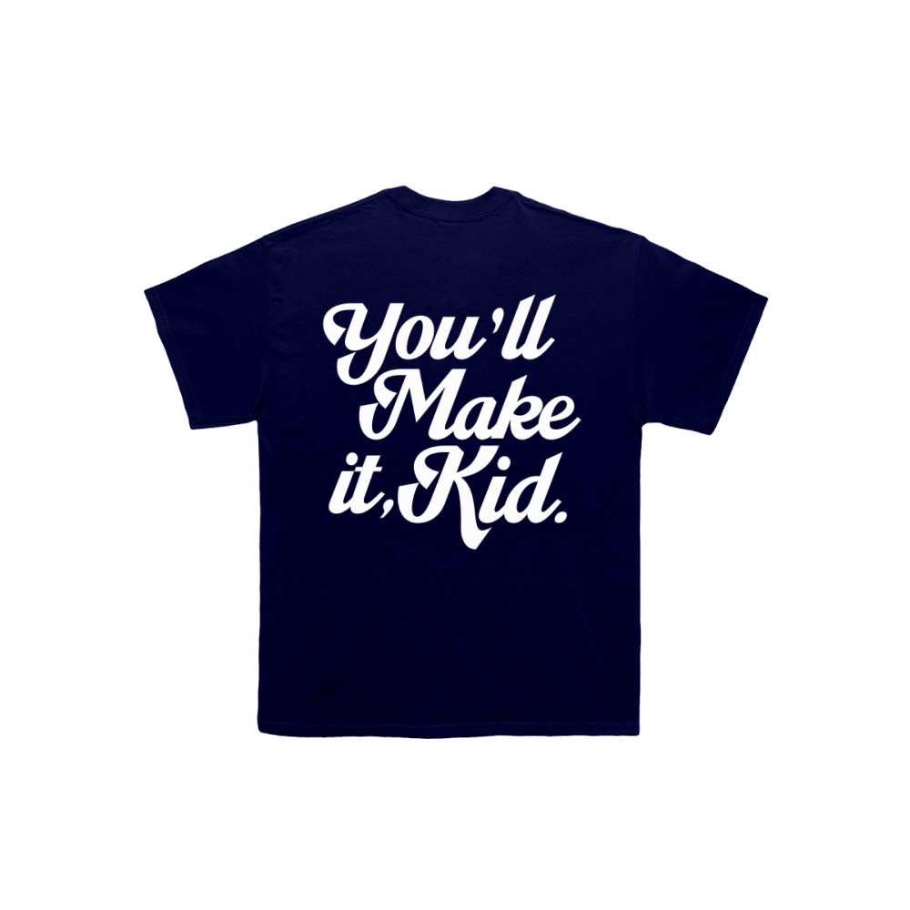 You'll Make It, Kid Oversized Tee - Navy