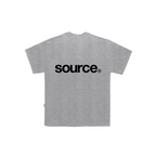 Raw Oversized Tee - Silver