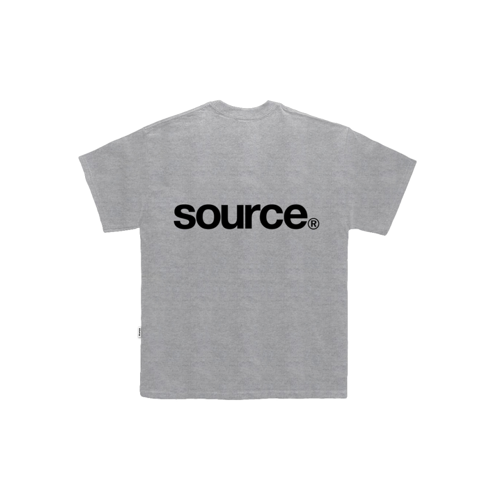 Raw Oversized Tee - Silver