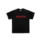 OG Logo Oversized Tee - Red in Black