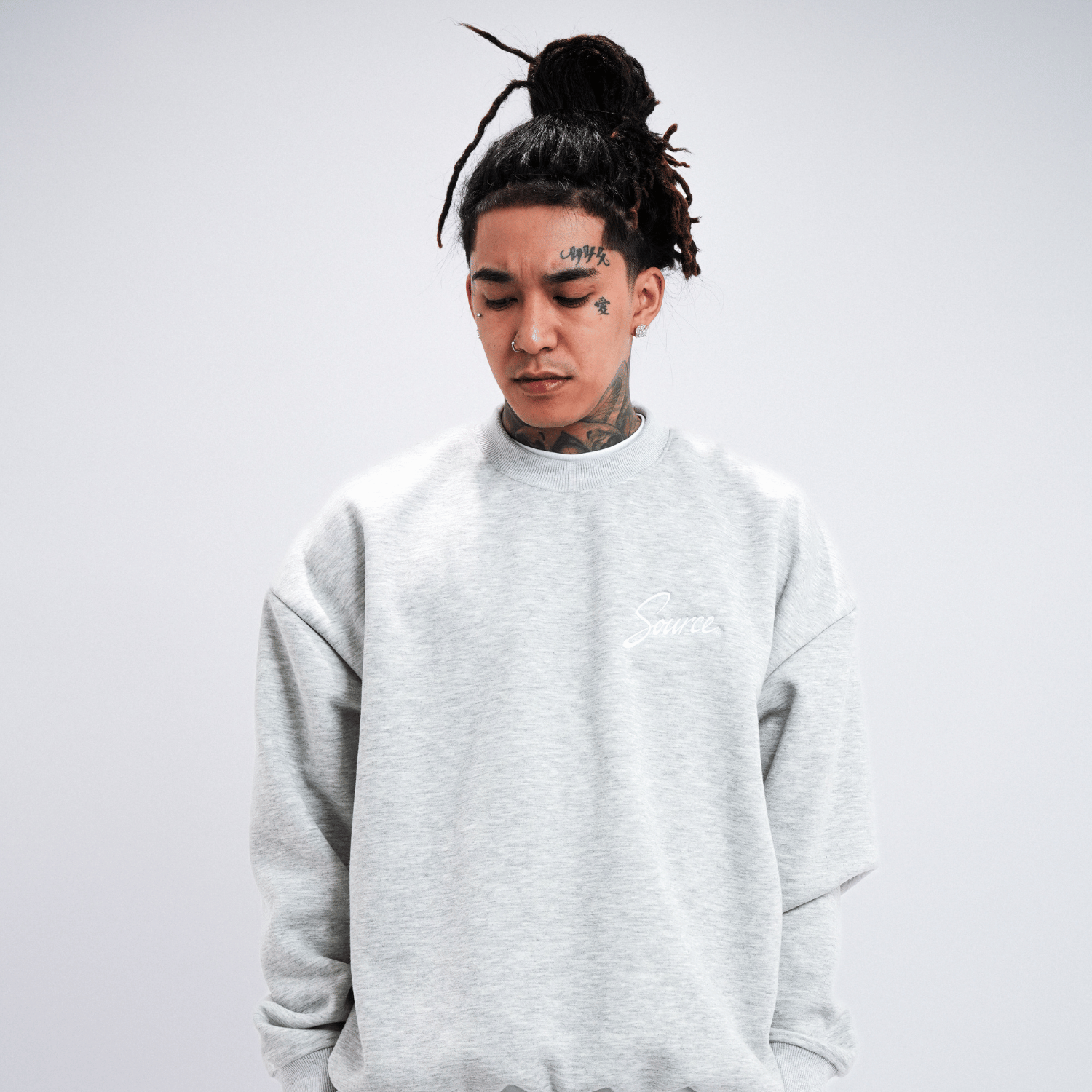Core Crew-Neck Sweatshirt - Cement