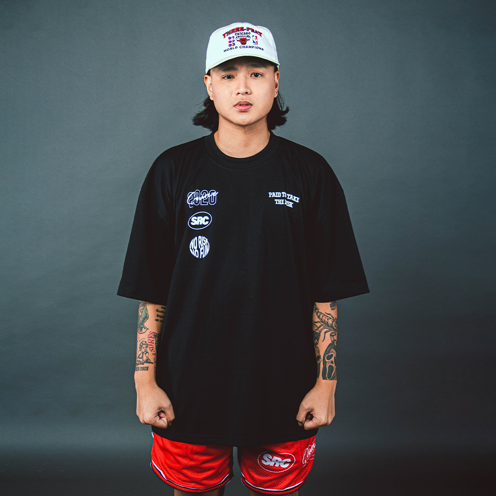 Hardwood Collection Oversized Tee - Black