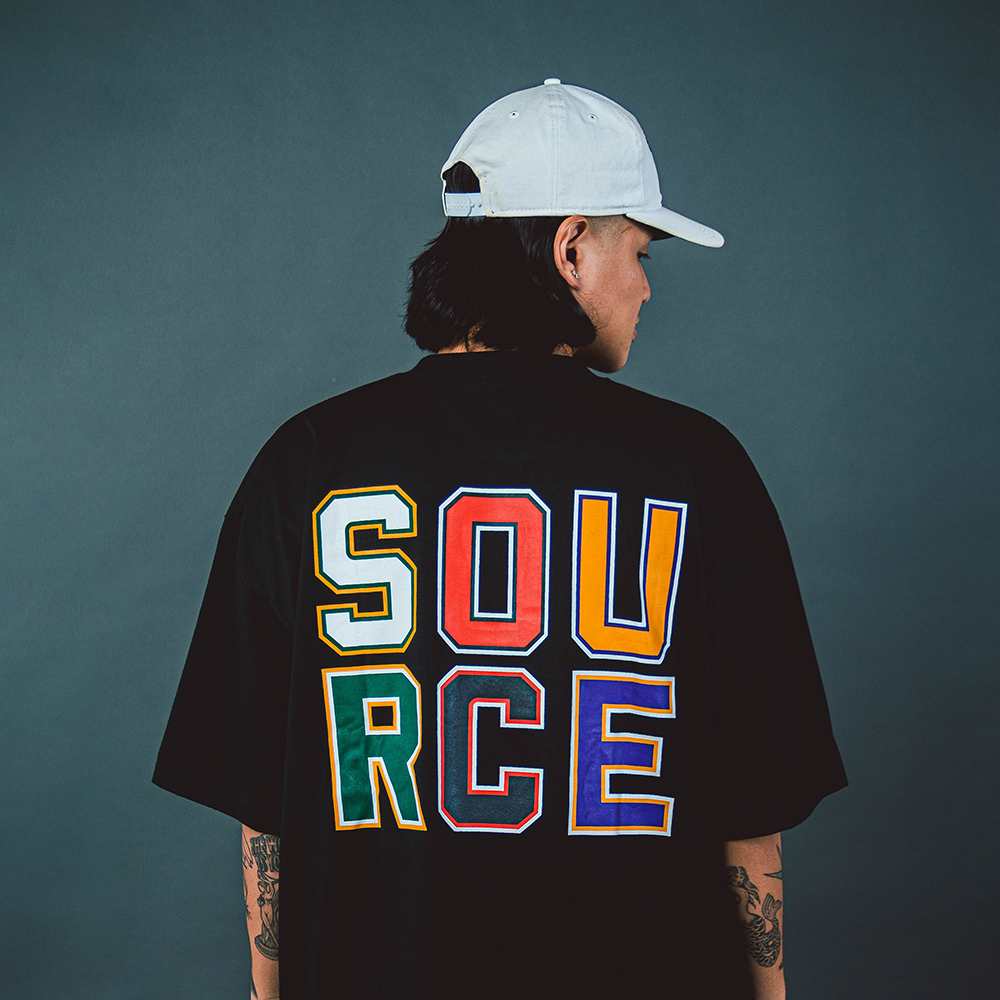 Hardwood Collection Oversized Tee - Black