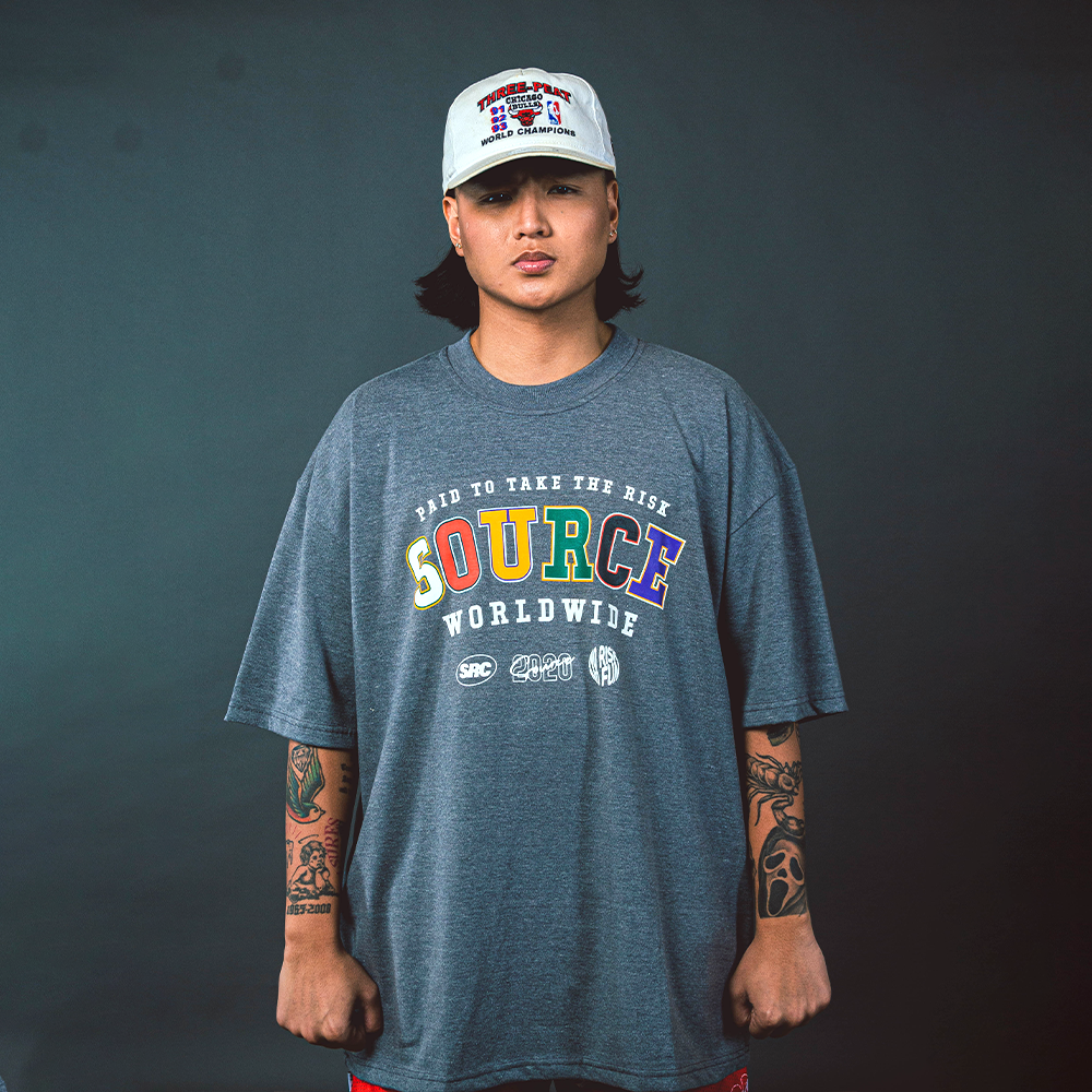 Hardwood Collection Oversized Tee - Gray