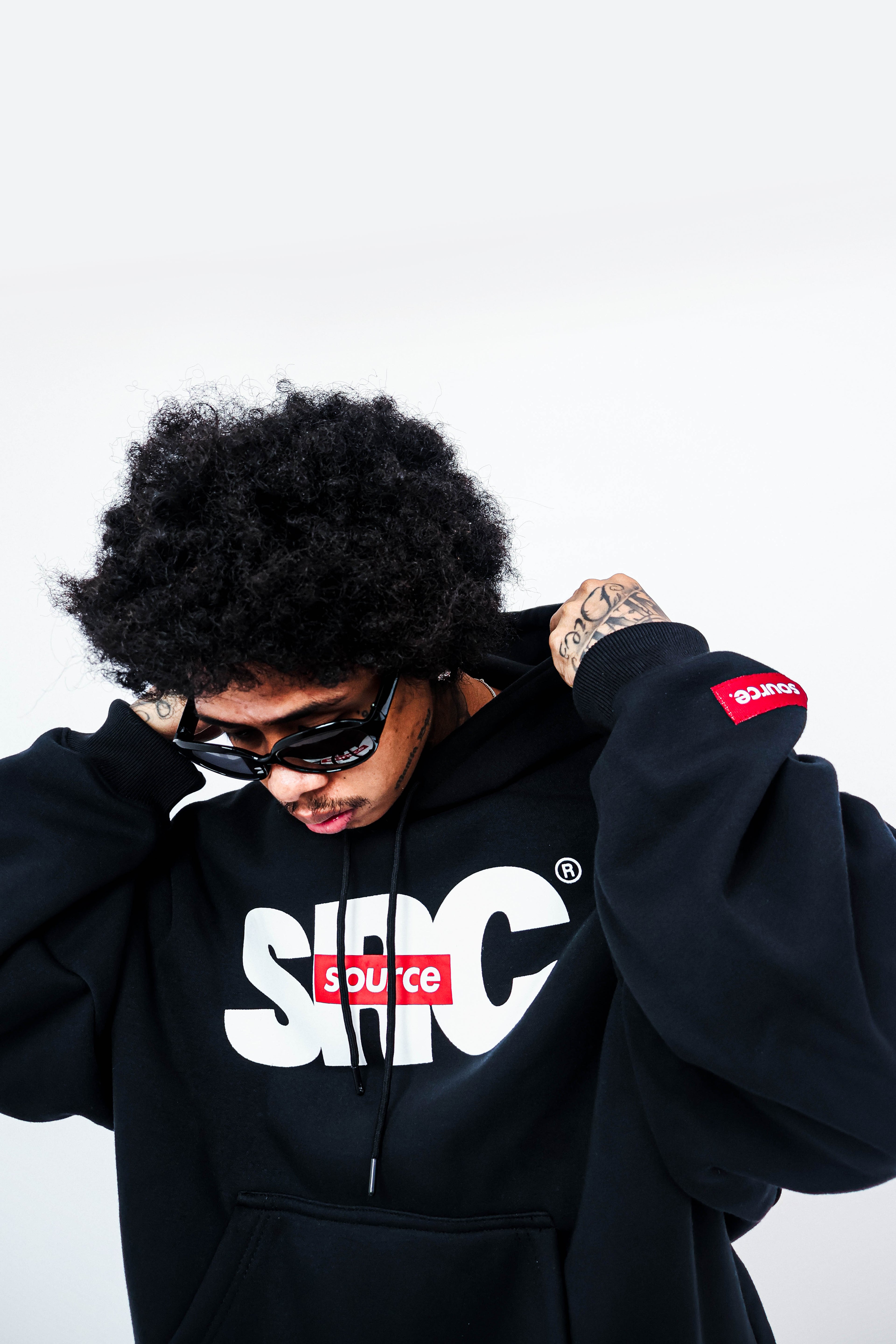 Box Overlap Oversized Hoodie