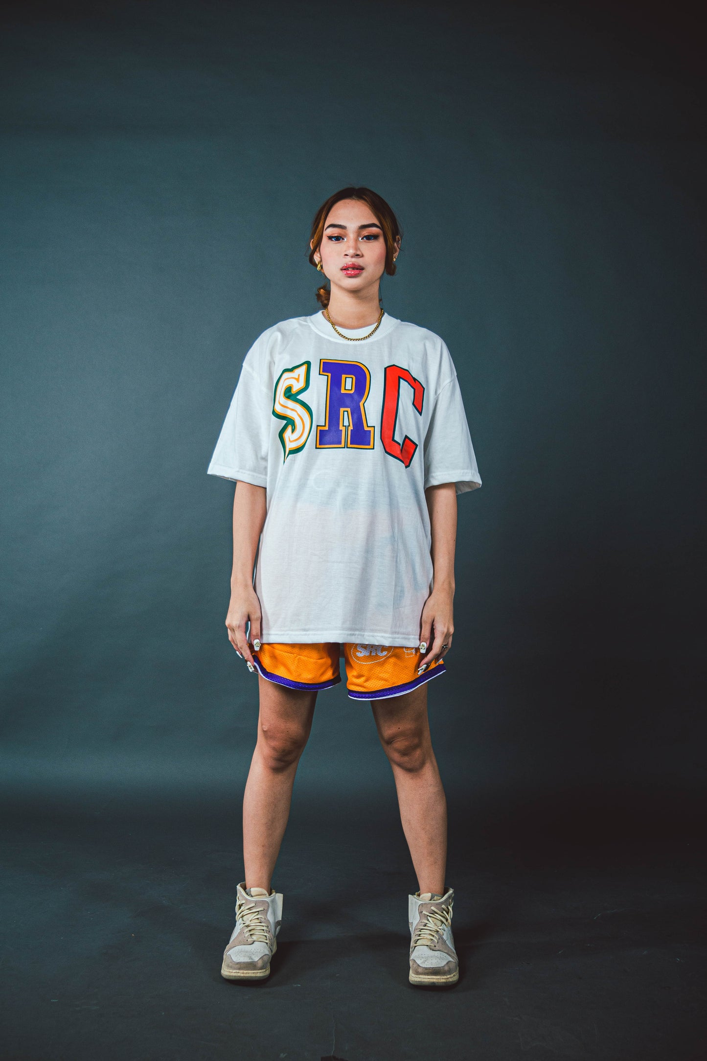 Hardwood Collection in White Oversized Tee