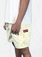 4-Pockets Cargo Shorts - Ivory