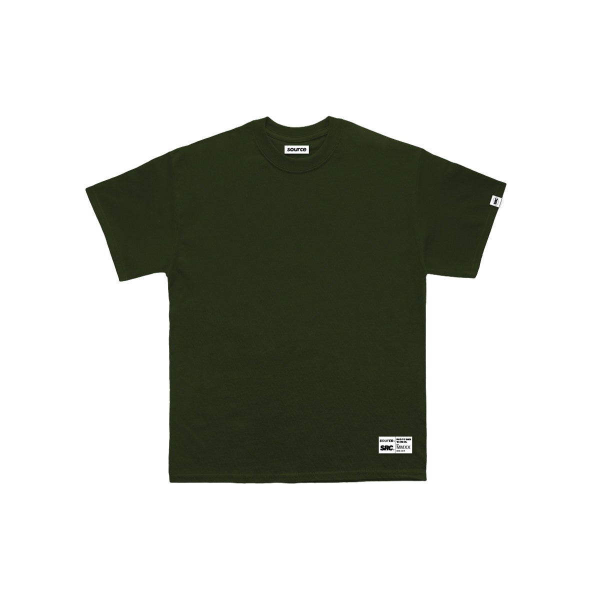 Tagged Oversized Tee - Moss