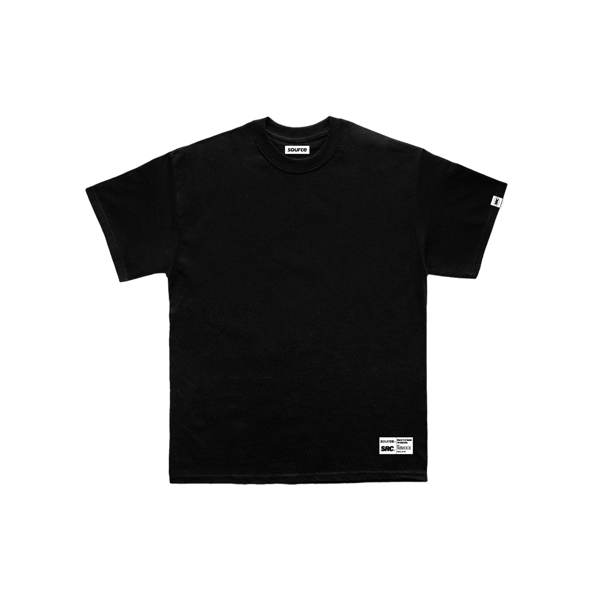 Tagged Oversized Tee - Obsidian