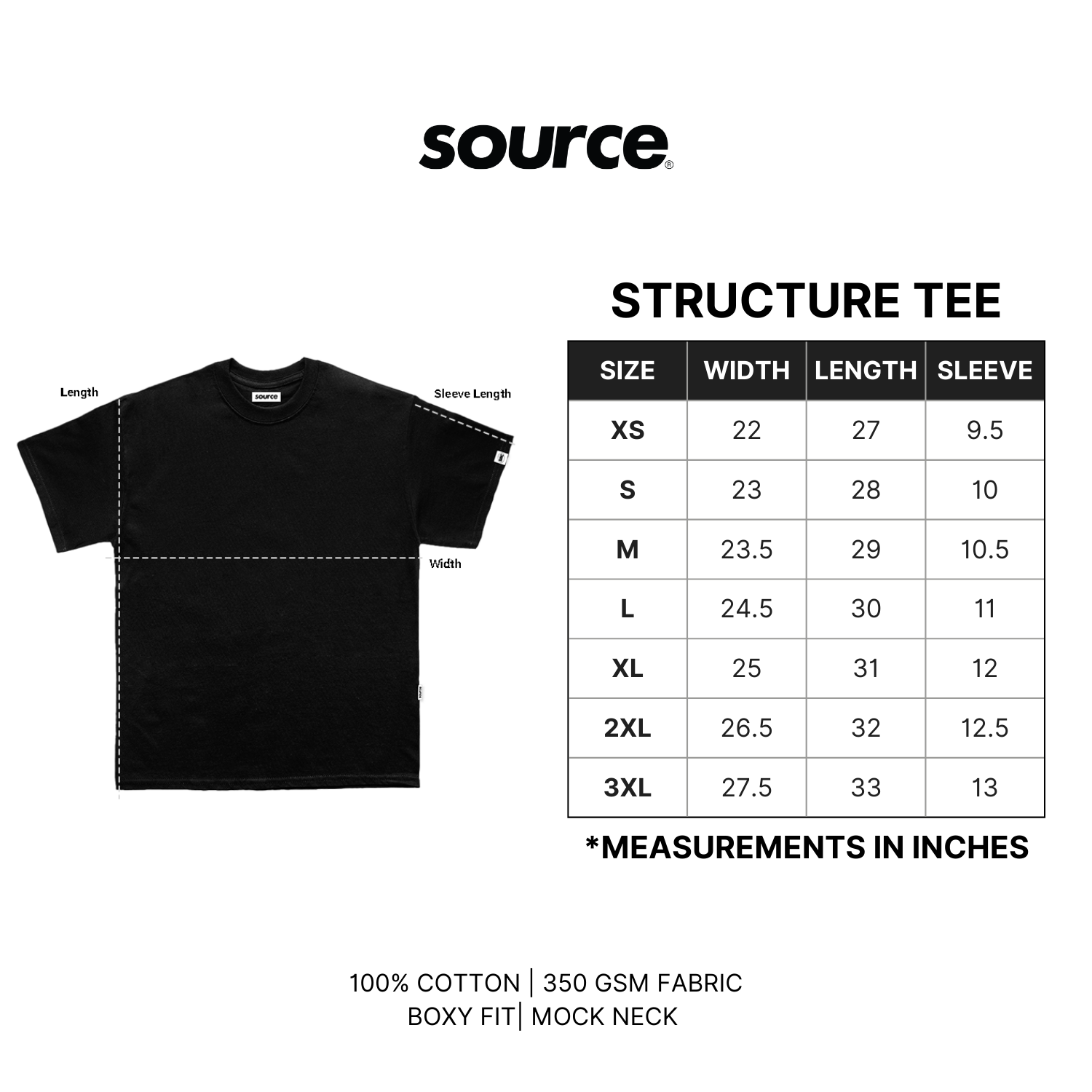 Structure Tee - Chalk