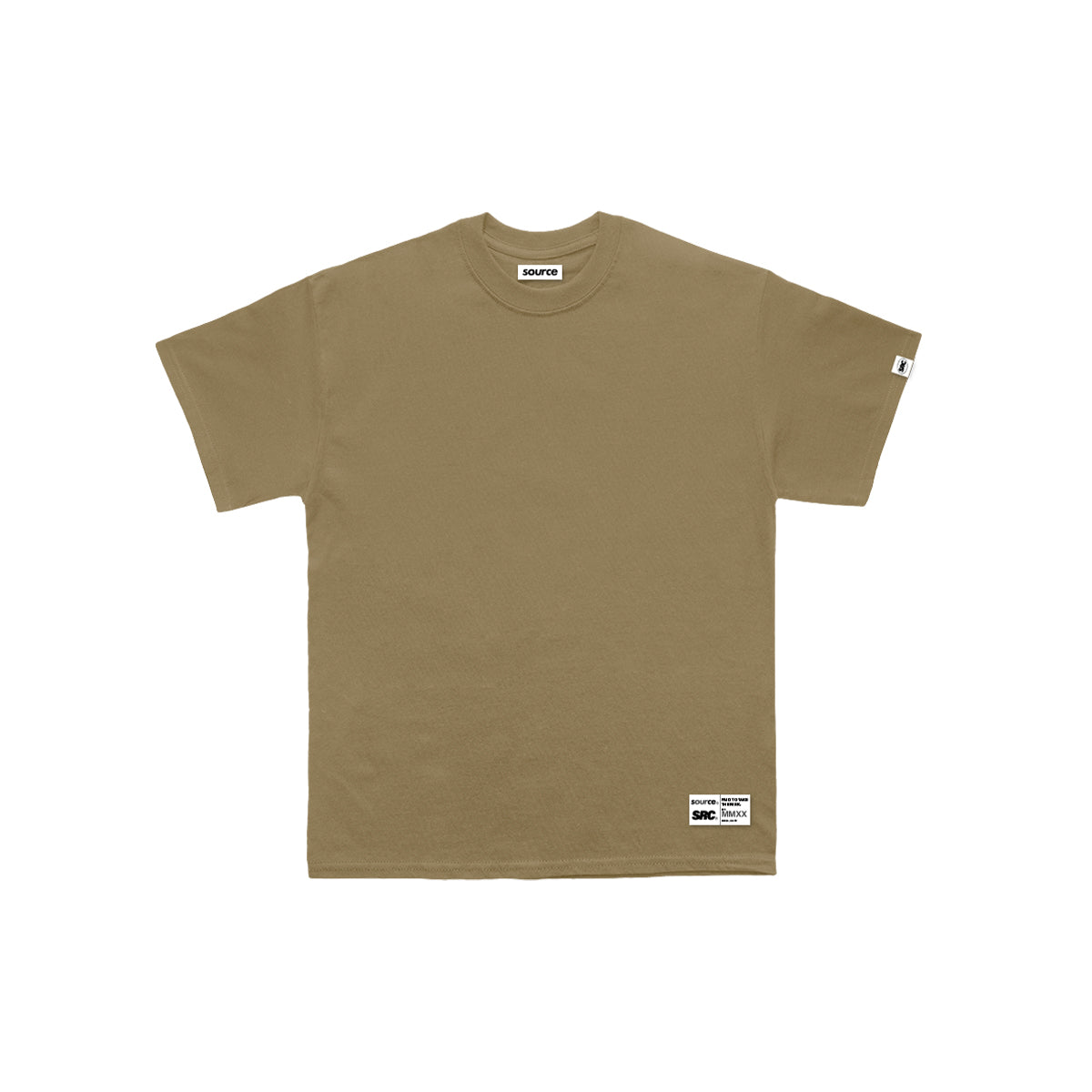 Tagged Oversized Tee - Sand