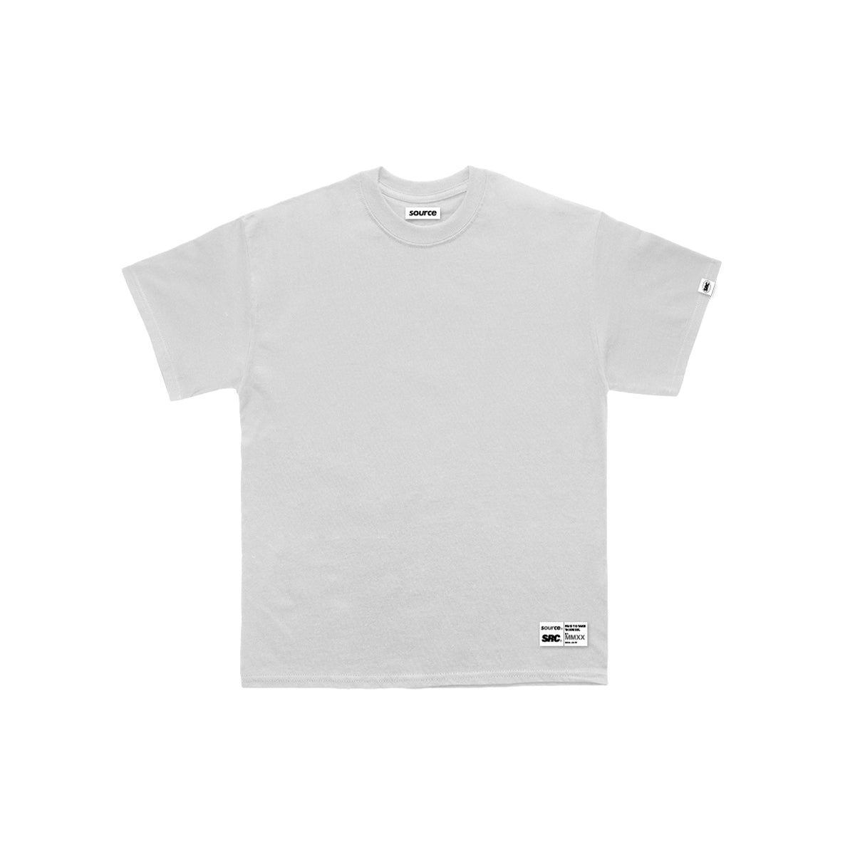 Tagged Oversized Tee - Snow