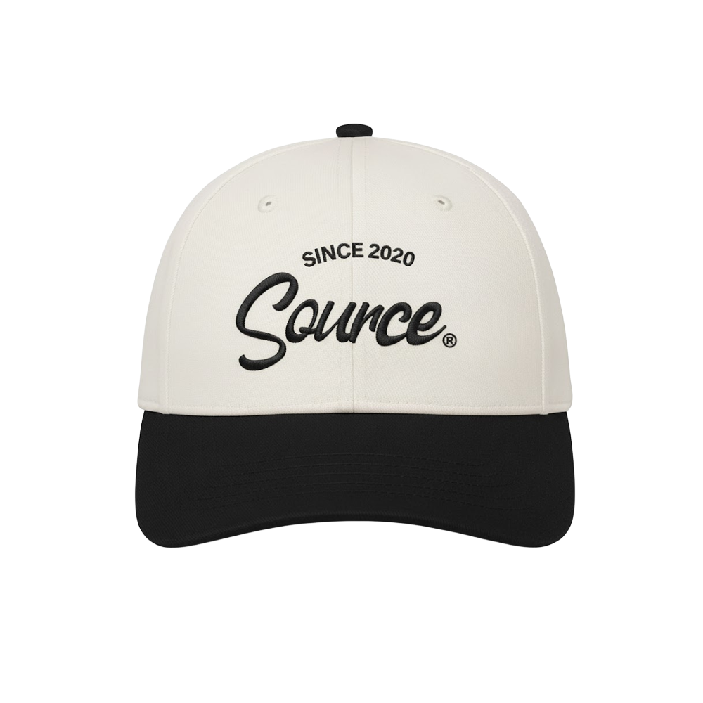 Everyday Script Unstructured Cap - Bone Black