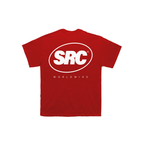 OG Logo Oversized Tee - White in Red