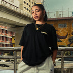 Raw Oversized Tee - Obsidian