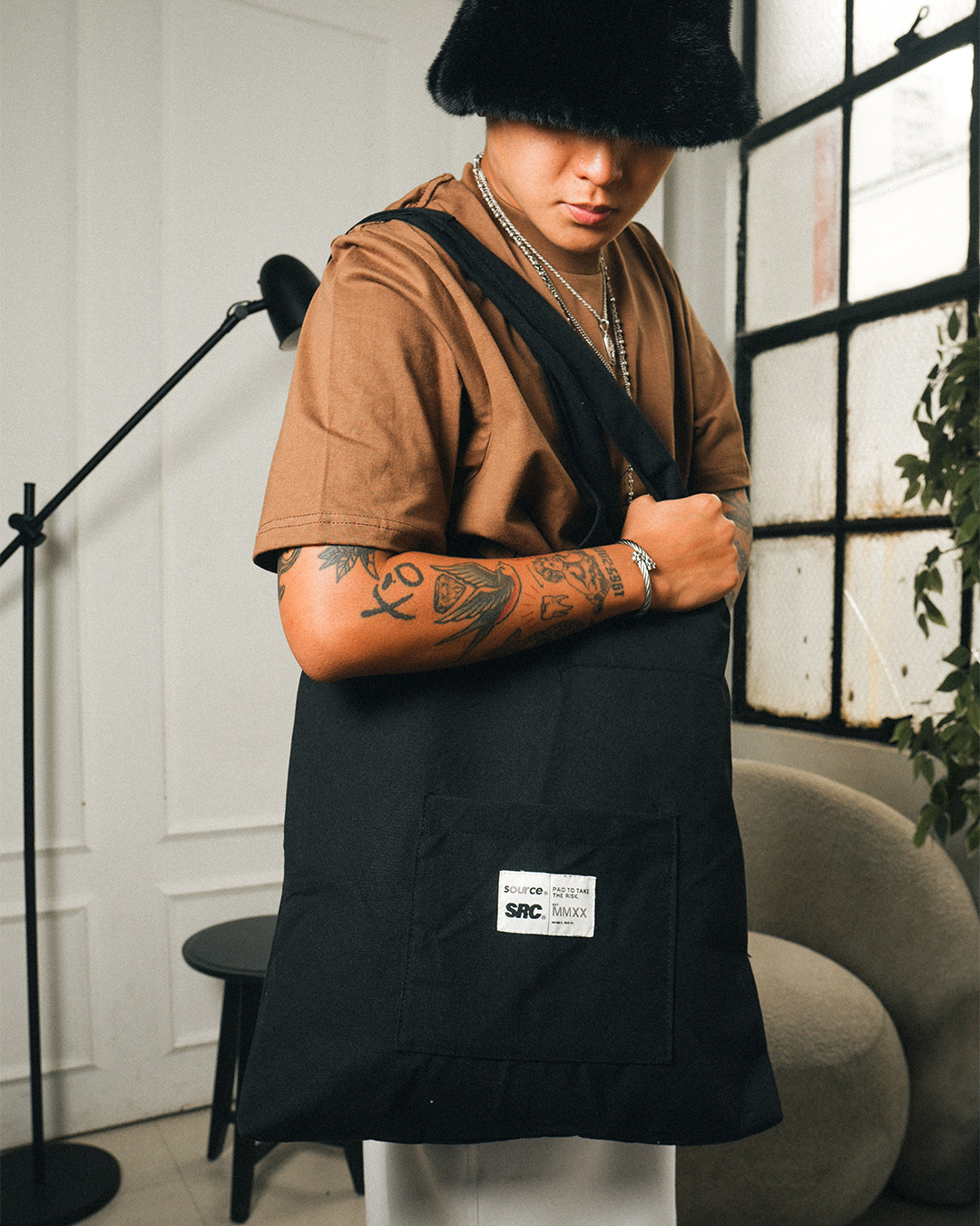 Tagged Utility Tote Bag