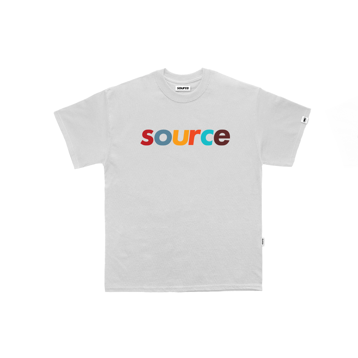 OG Logo Worldwide Multicolor in White Oversized Tee