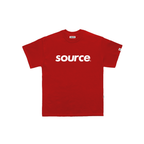 OG Logo Oversized Tee - White in Red