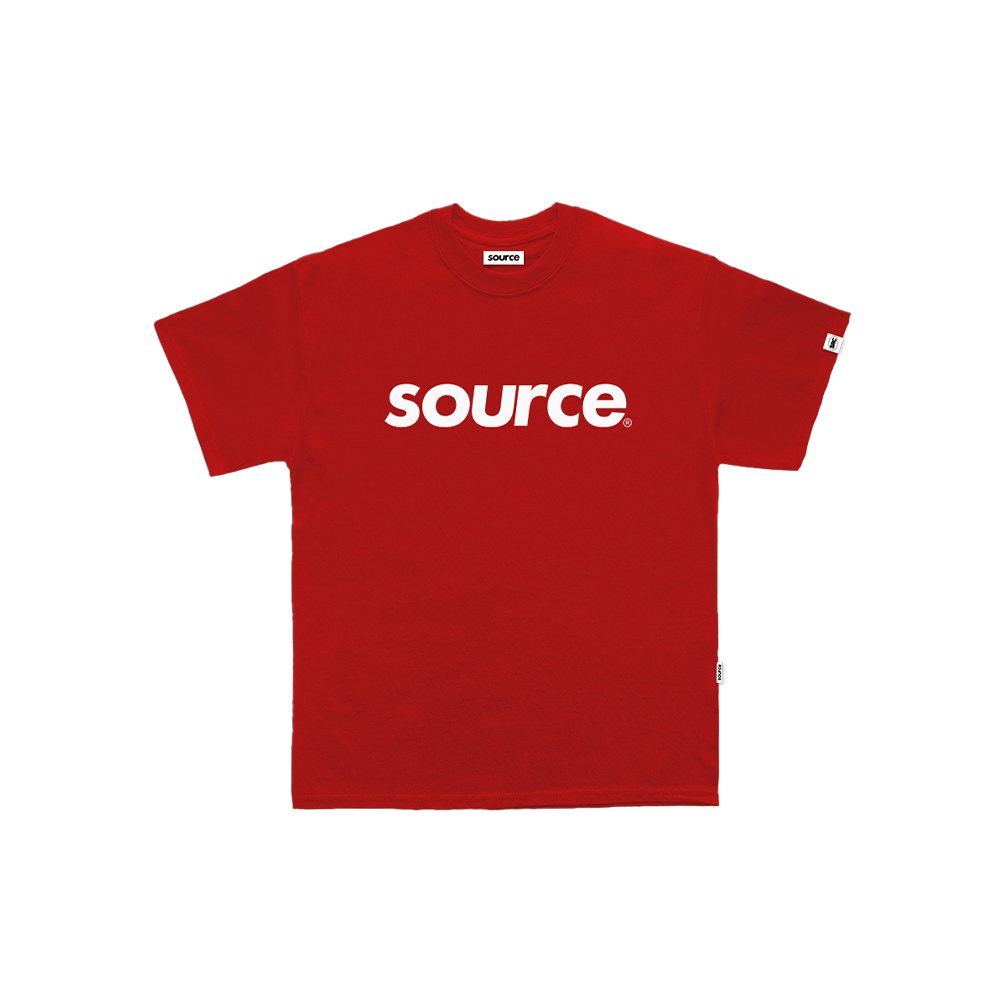 OG Logo Oversized Tee - White in Red
