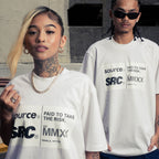 Label Oversized Tee - White