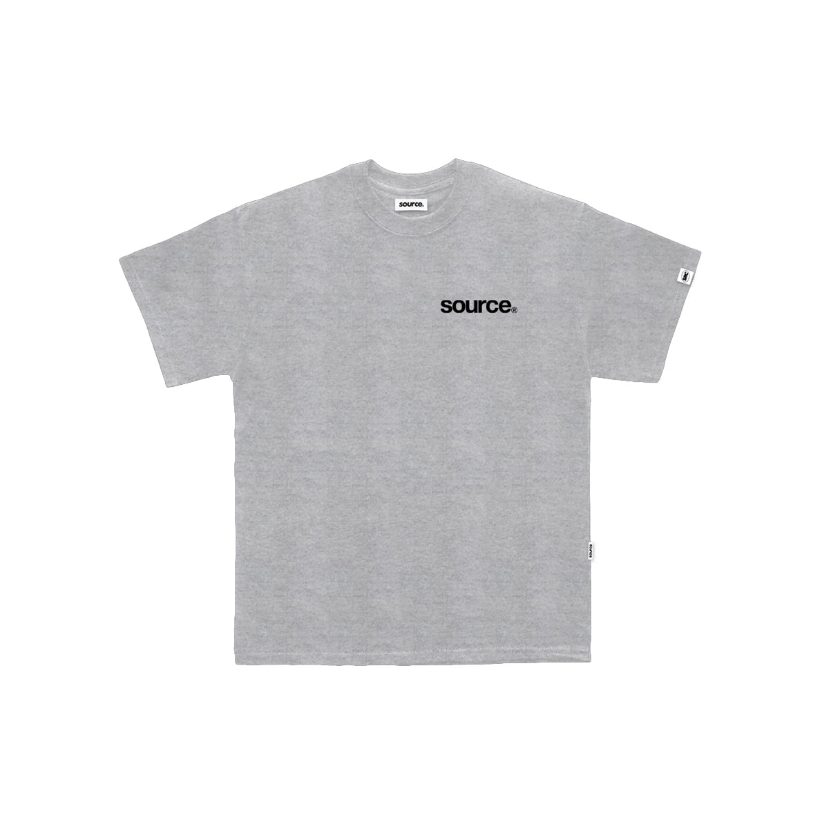 Raw Oversized Tee - Silver