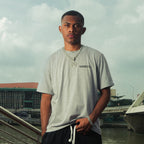 Raw Oversized Tee - Silver