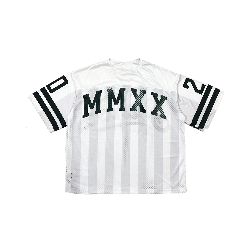 MMXX Boxy Crop Football Jersey - White