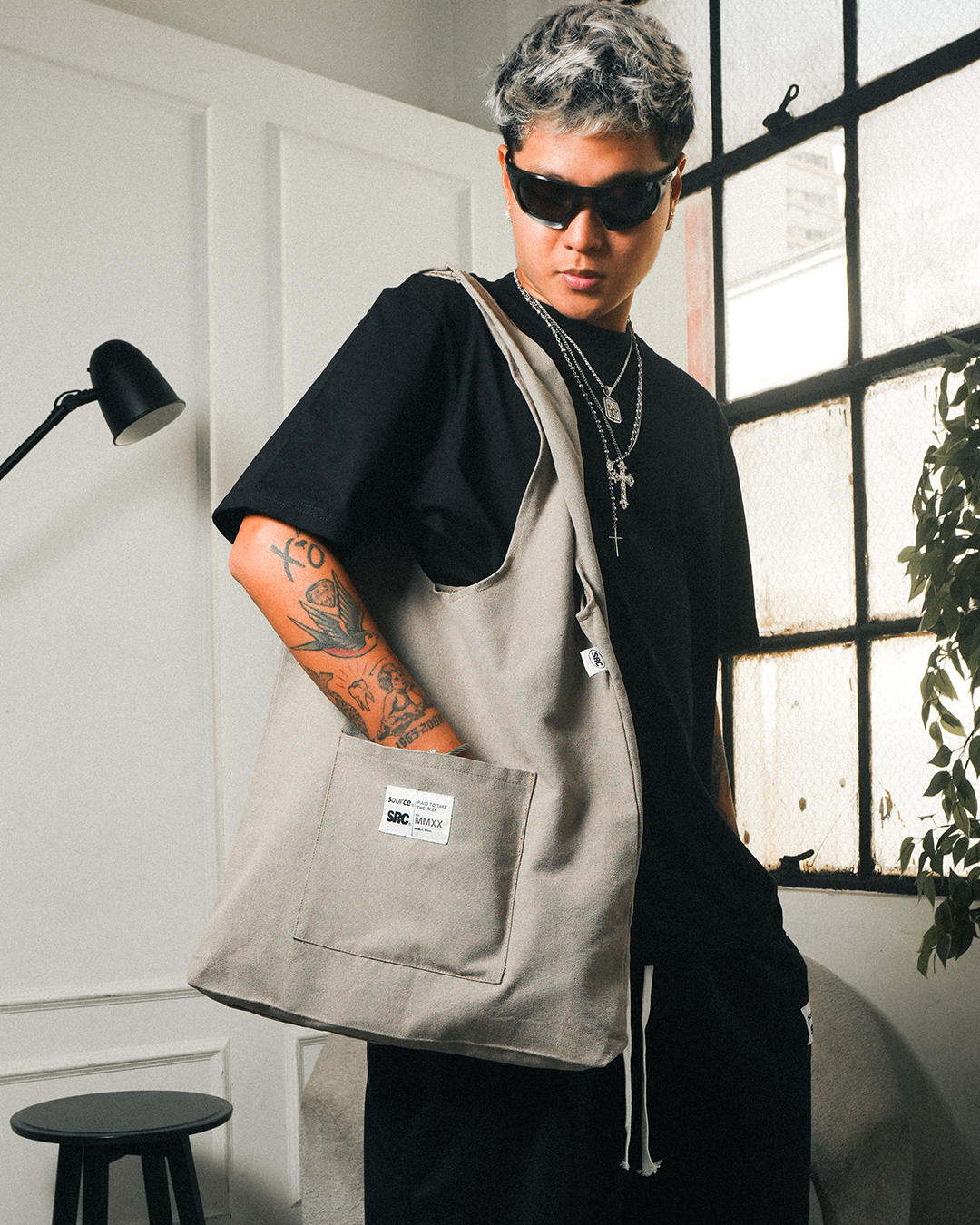 Tagged Utility Tote Bag